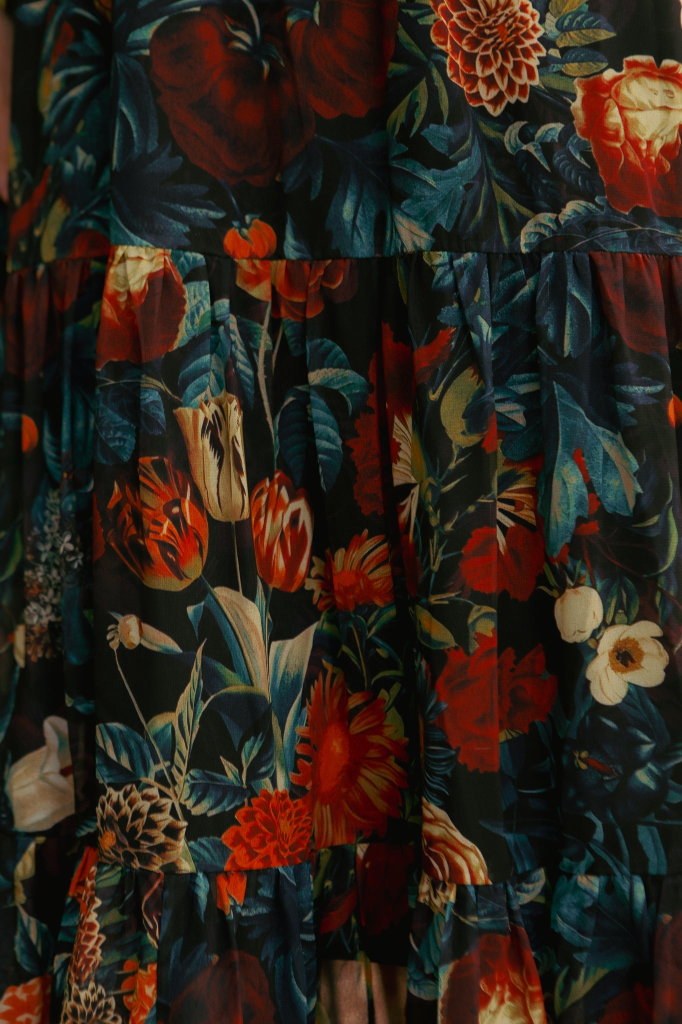 Cordelia Dress in Moody Floral - Image 5