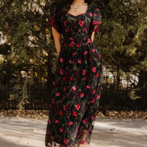 Flora Dress in Romantic Roses